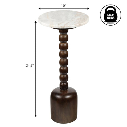Turner Transitional 24.5" Tall Round Drink Table