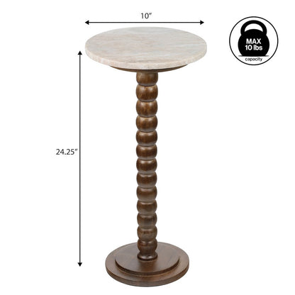 Monroe 24.25" Farmhouse Wood Drink Table
