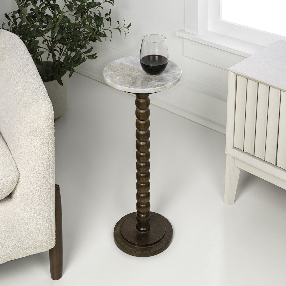 Monroe 24.25" Farmhouse Wood Drink Table