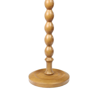 Augustus 11" x 24.5" Cottage Round Solid Mango Wood Spool Pedestal Drink Table