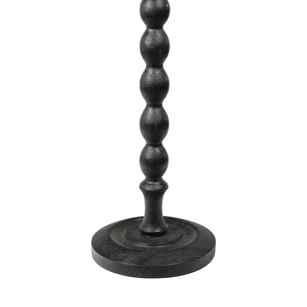 Augustus 11" x 24.5" Cottage Round Solid Mango Wood Spool Pedestal Drink Table
