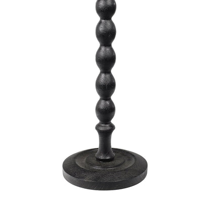 Augustus 11" x 24.5" Cottage Round Solid Mango Wood Spool Pedestal Drink Table