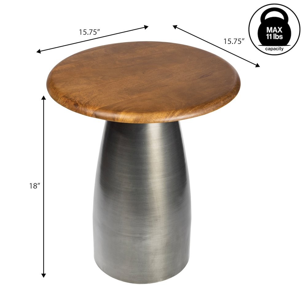 Otto 18" Modern Round End Table