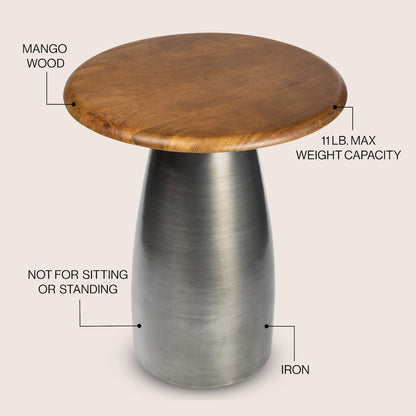 Otto 18" Modern Round End Table