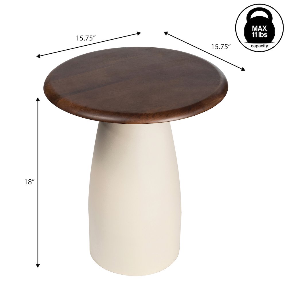 Otto 18" Modern Round End Table
