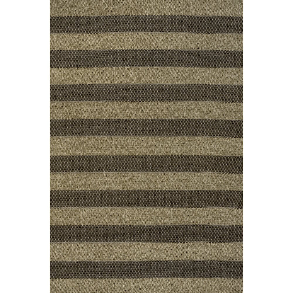 Sutton Easy Jute Stripe Natural/Brown 2 ft. x 8 ft. Indoor/Outdoor Runner Rug