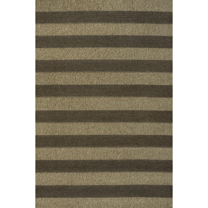Sutton Easy Jute Stripe Natural/Brown 2 ft. x 8 ft. Indoor/Outdoor Runner Rug