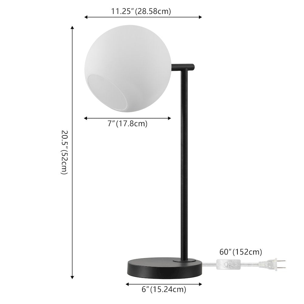 Charles Contemporary Modern Metal/Marble LED Table Lamp