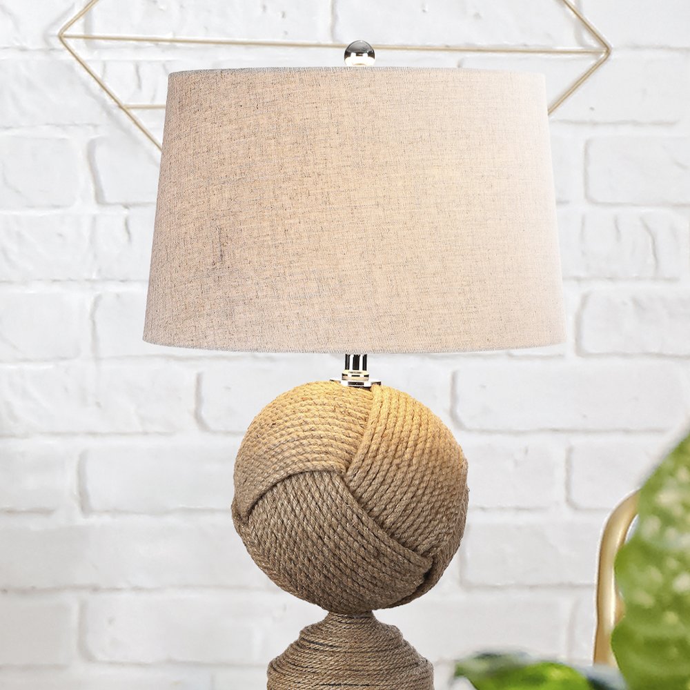 Monkeys Fist Knotted Rope Led Table Lamp