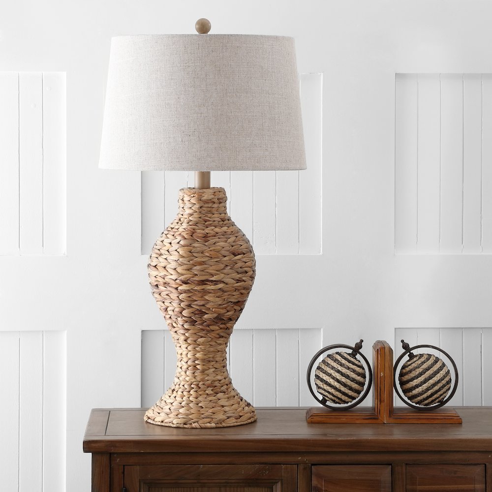 Elicia Seagrass Weave Led Table Lamp