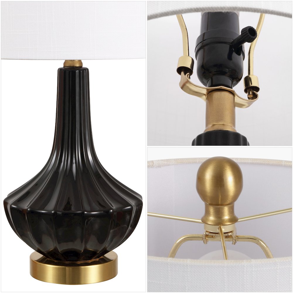 Parker Ceramic/Metal Gourd LED Table Lamp