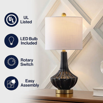 Parker Ceramic/Metal Gourd LED Table Lamp