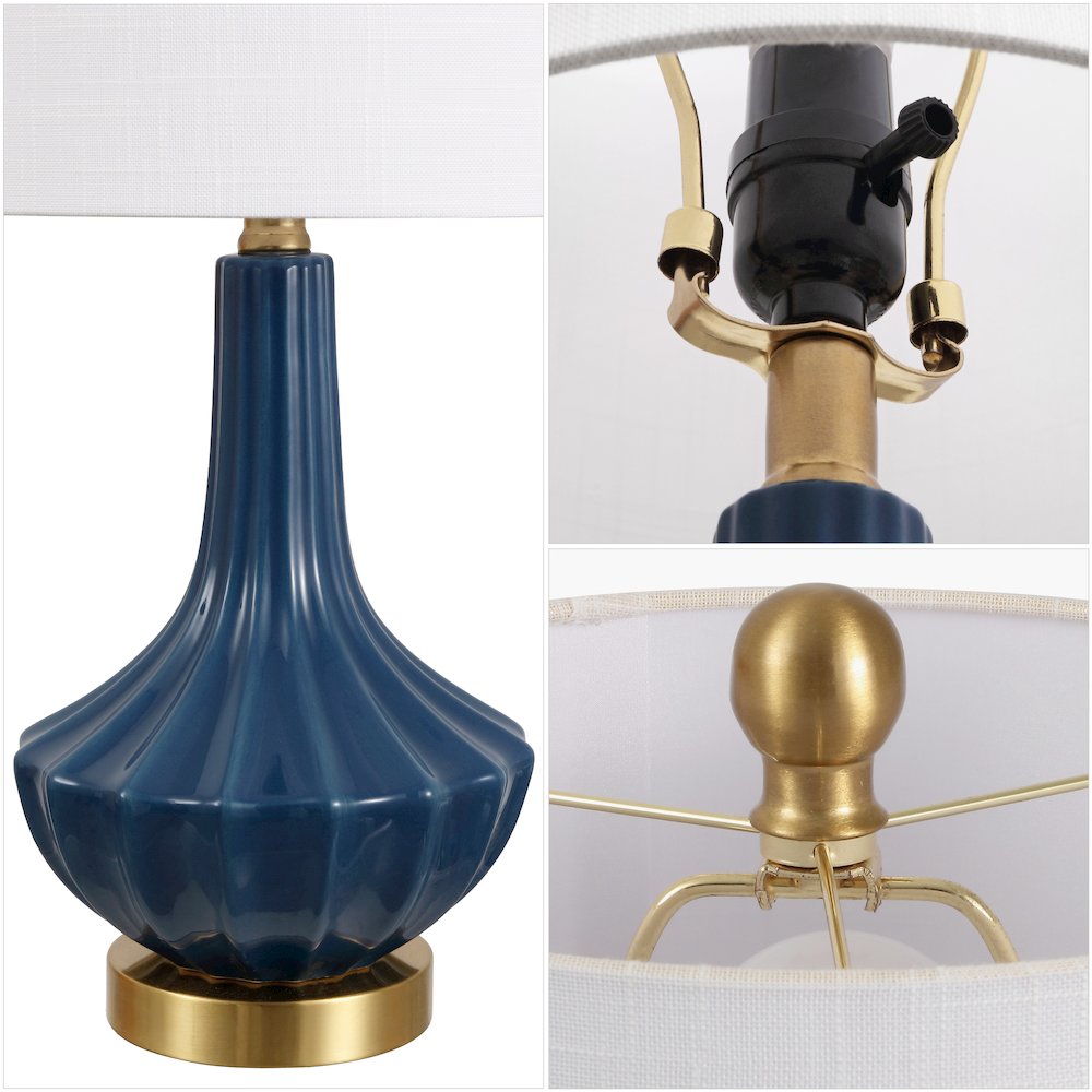 Parker Ceramic/Metal Gourd LED Table Lamp