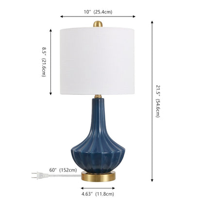 Parker Ceramic/Metal Gourd LED Table Lamp