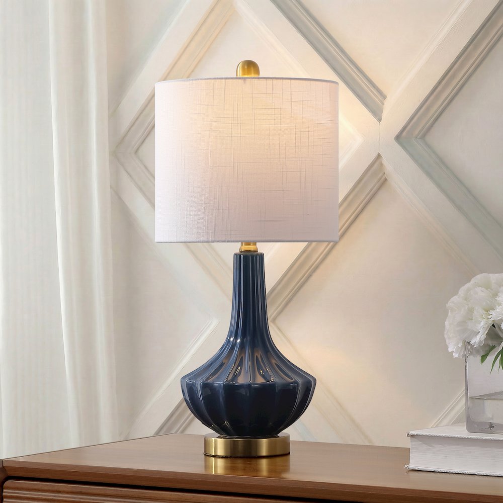 Parker Ceramic/Metal Gourd LED Table Lamp