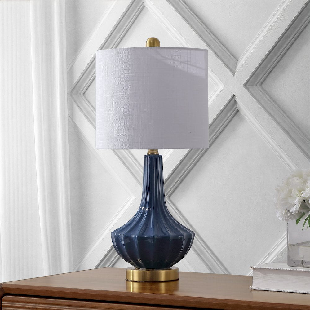 Parker Ceramic/Metal Gourd LED Table Lamp