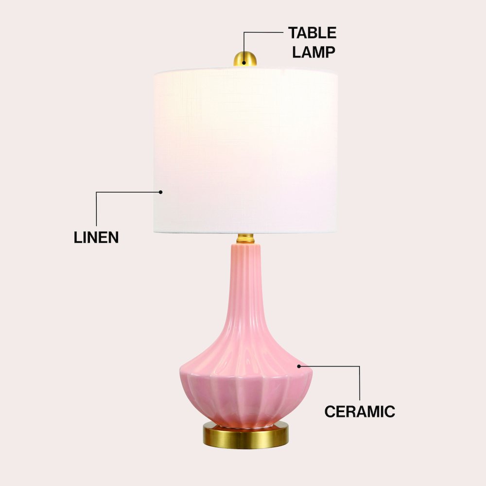 Parker Ceramic/Metal Gourd LED Table Lamp