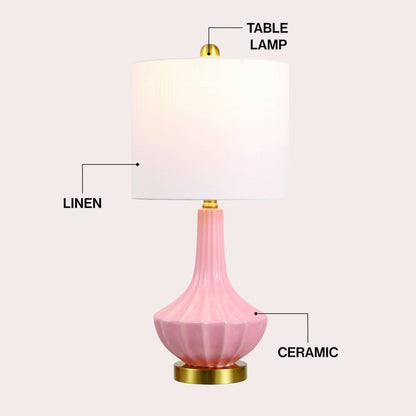 Parker Ceramic/Metal Gourd LED Table Lamp