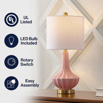 Parker Ceramic/Metal Gourd LED Table Lamp