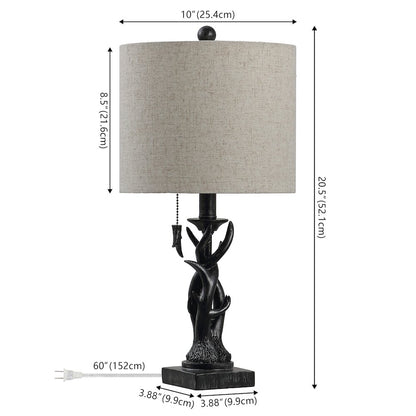 Gaston Resin Mini LED Table Lamp Antique