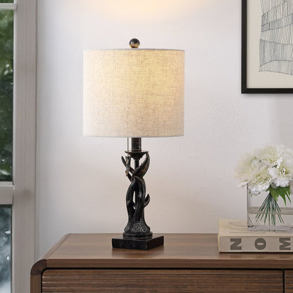 Gaston Resin Mini LED Table Lamp Antique