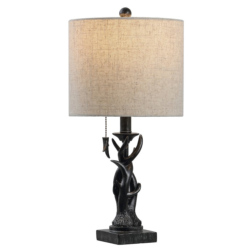 Gaston Resin Mini LED Table Lamp Antique
