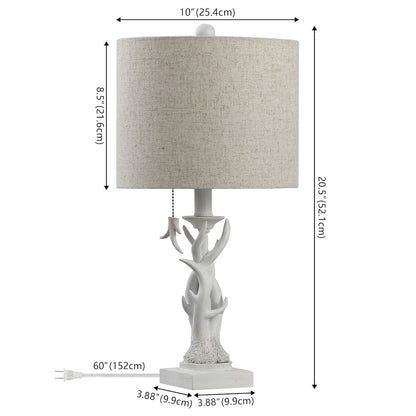 Gaston Resin Mini LED Table Lamp Antique