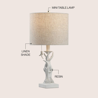 Gaston Resin Mini LED Table Lamp Antique