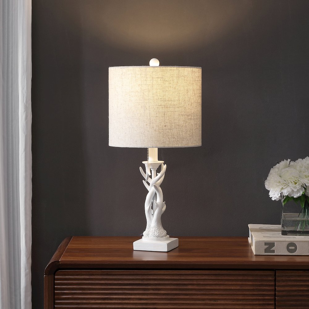 Gaston Resin Mini LED Table Lamp Antique