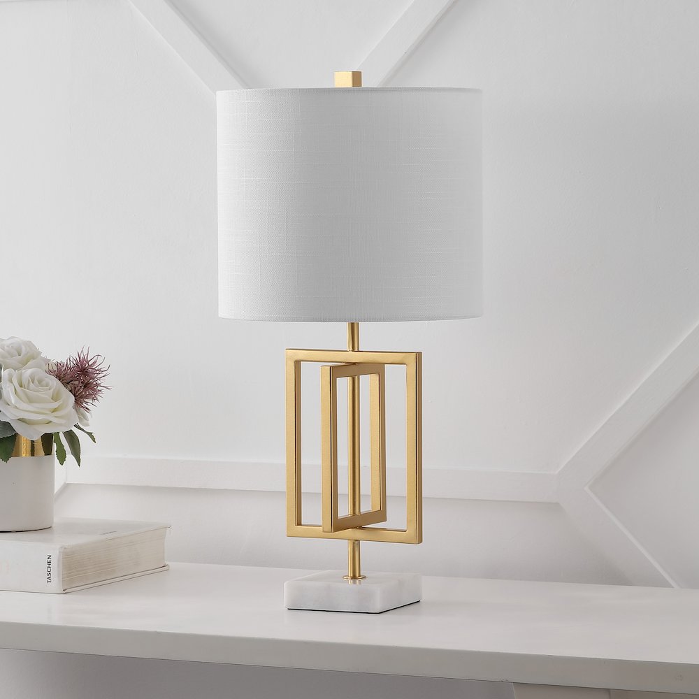Anya Metal/Marble Led Table Lamp