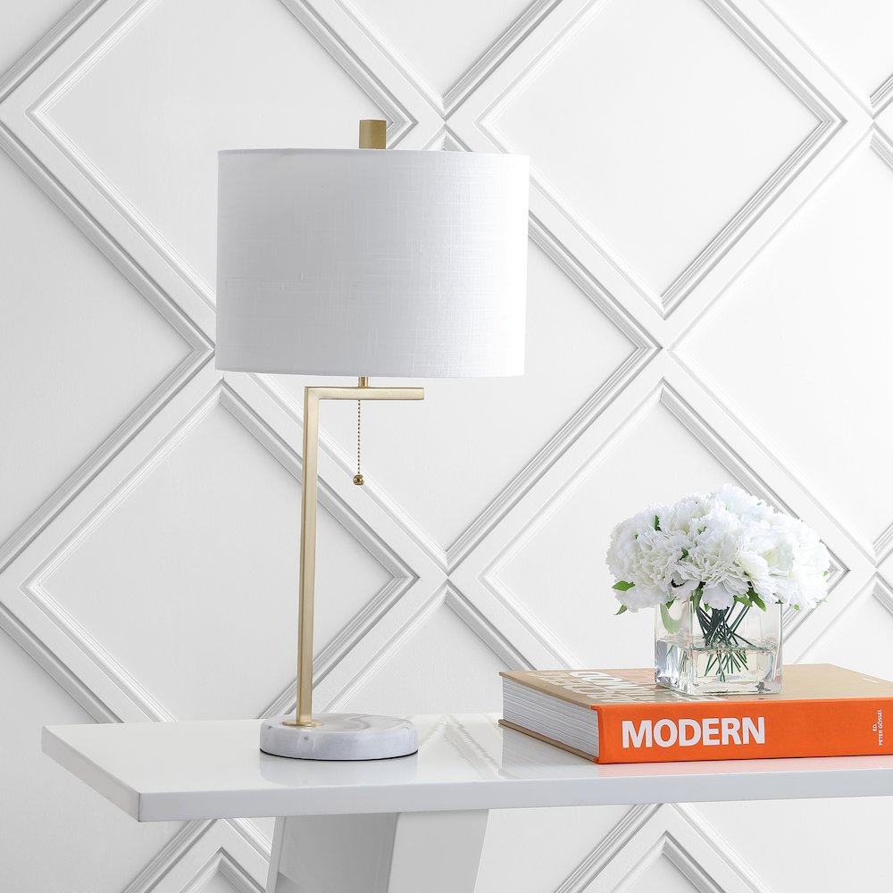 Alyssa Metal/Marble Led Table Lamp