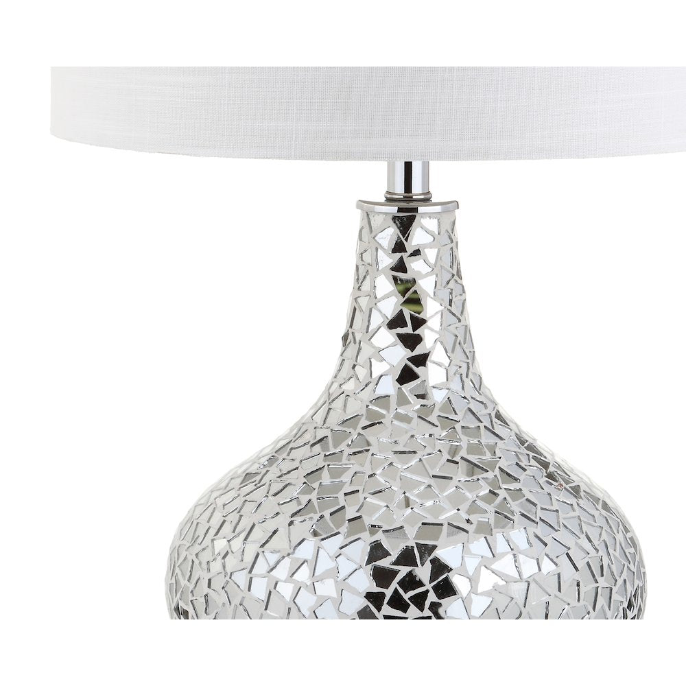 Emilia Mirrored Mosaic Led Table Lamp