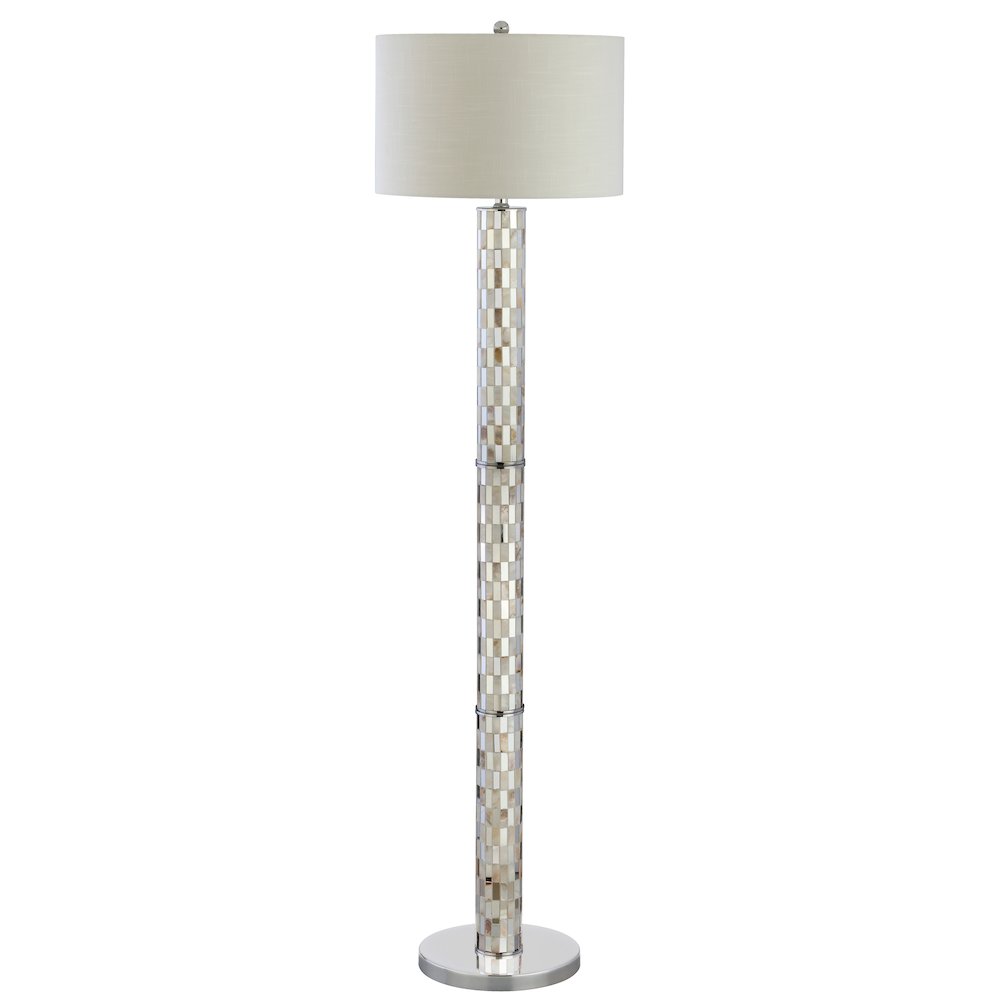Liam Seashell Mosaic Led Floor Lamp
