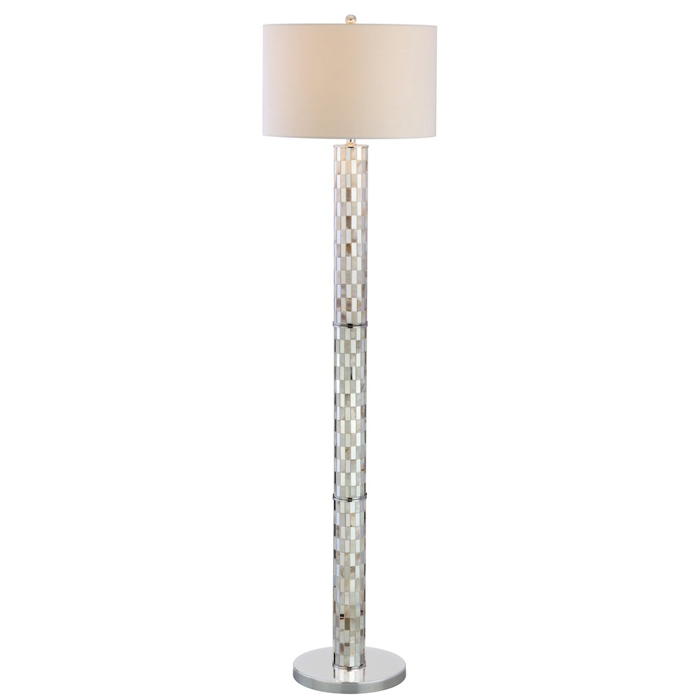 Liam Seashell Mosaic Led Floor Lamp