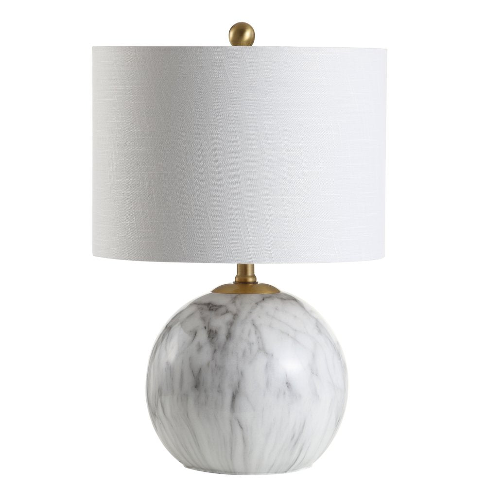 Luna Faux Marble Resin Led Table Lamp