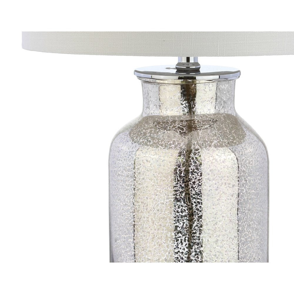 Emilia Trellis Pattern Glass Led Table Lamp