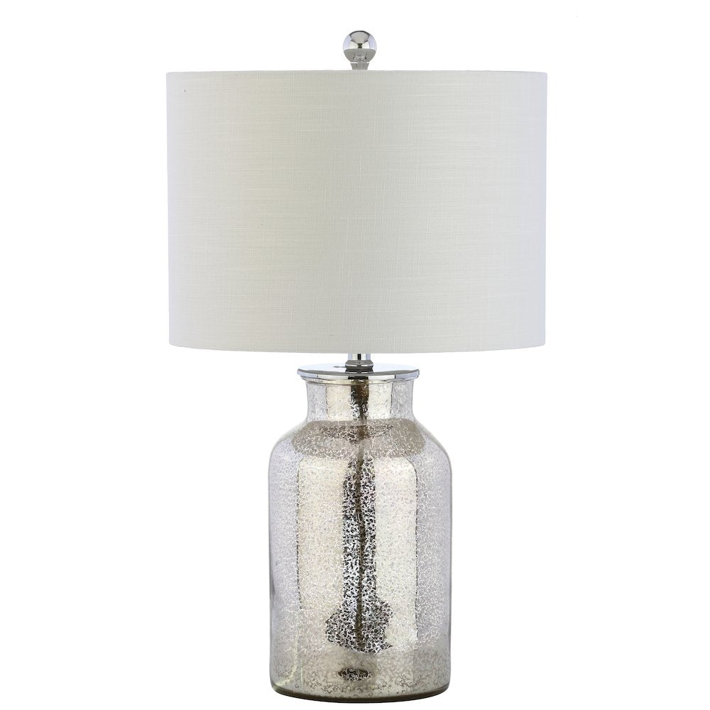 Emilia Trellis Pattern Glass Led Table Lamp