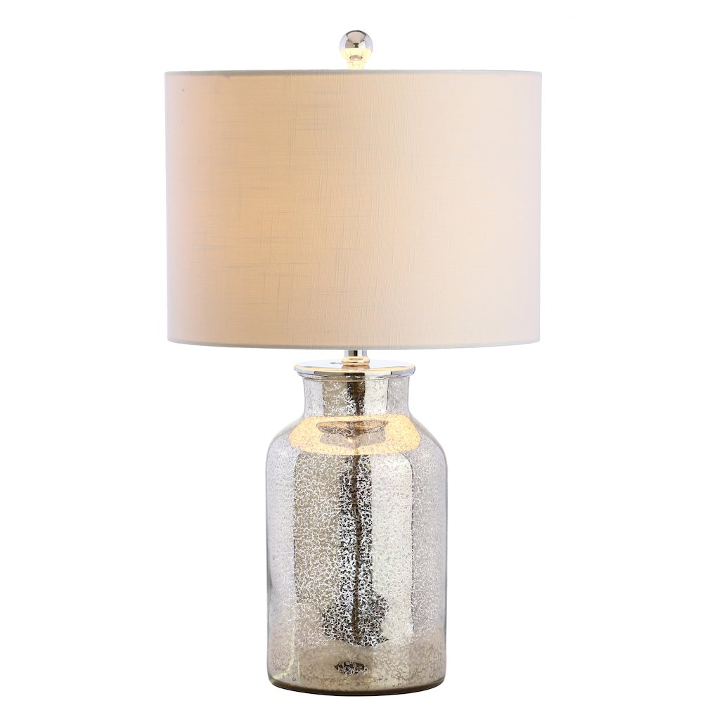 Emilia Trellis Pattern Glass Led Table Lamp