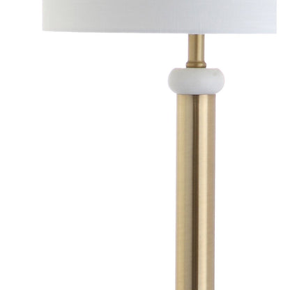 Gregory Metal/Marble Led Floor Lamp