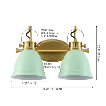 Phineas 2-Light Adjustable Farmhouse Bohemian Iron LED Vanity Light