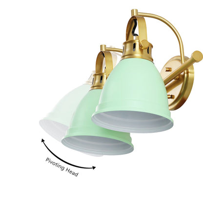 Phineas 2-Light Adjustable Farmhouse Bohemian Iron LED Vanity Light