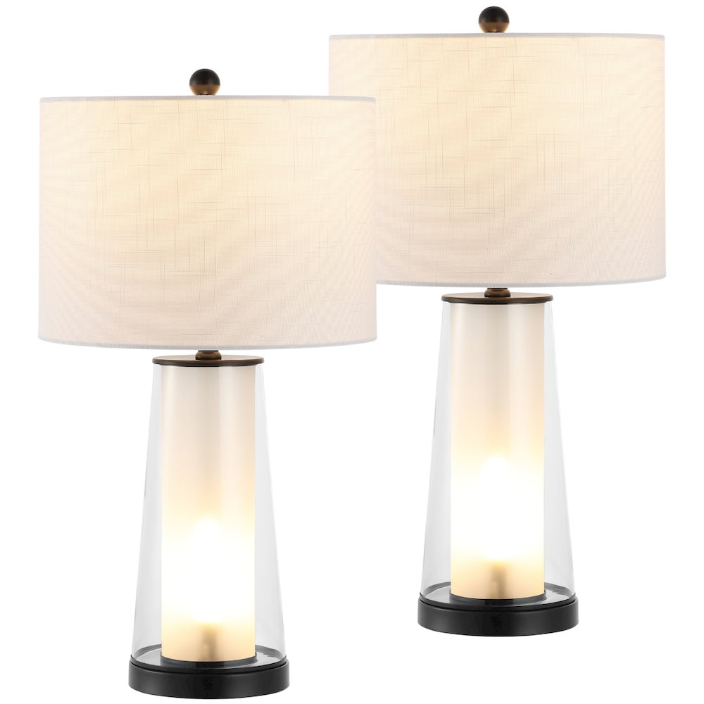 Tryon Modern Minimalist Glass/Iron Nightlight Led Table Lamp