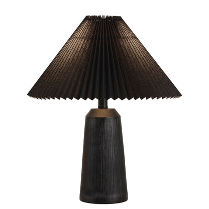 Arvid Resin/Iron Lighthouse LED Table Lamp with Pleated Shade