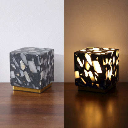 Lara Terrazzo Cordless Dimmable LED Mini Table Lamp with Touch Sensor