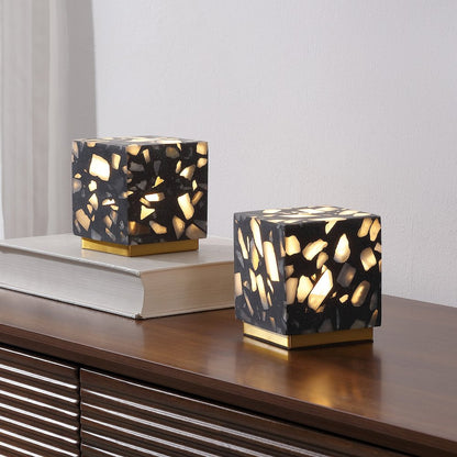 Lara Terrazzo Cordless Dimmable LED Mini Table Lamp with Touch Sensor