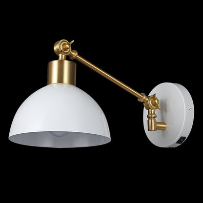 Lisa Swing Arm Modern Midcentury Iron Usb Charging Port Led Sconce