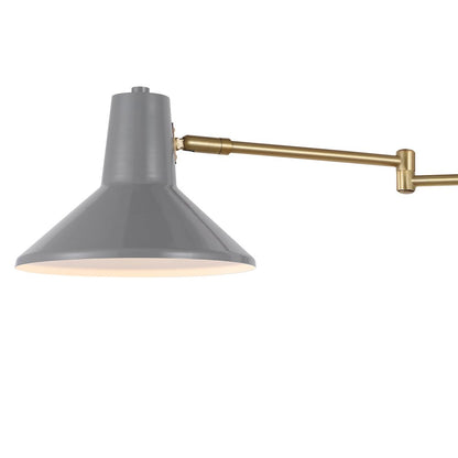 Hygge Swing Arm Modern Midcentury Iron Usb Charging Port Led Sconce