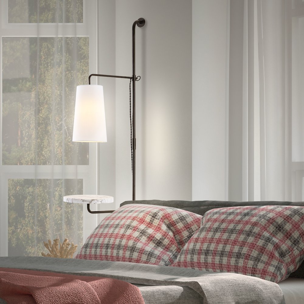 Andre 1-Light Contemporary Industrial Iron Plug-In