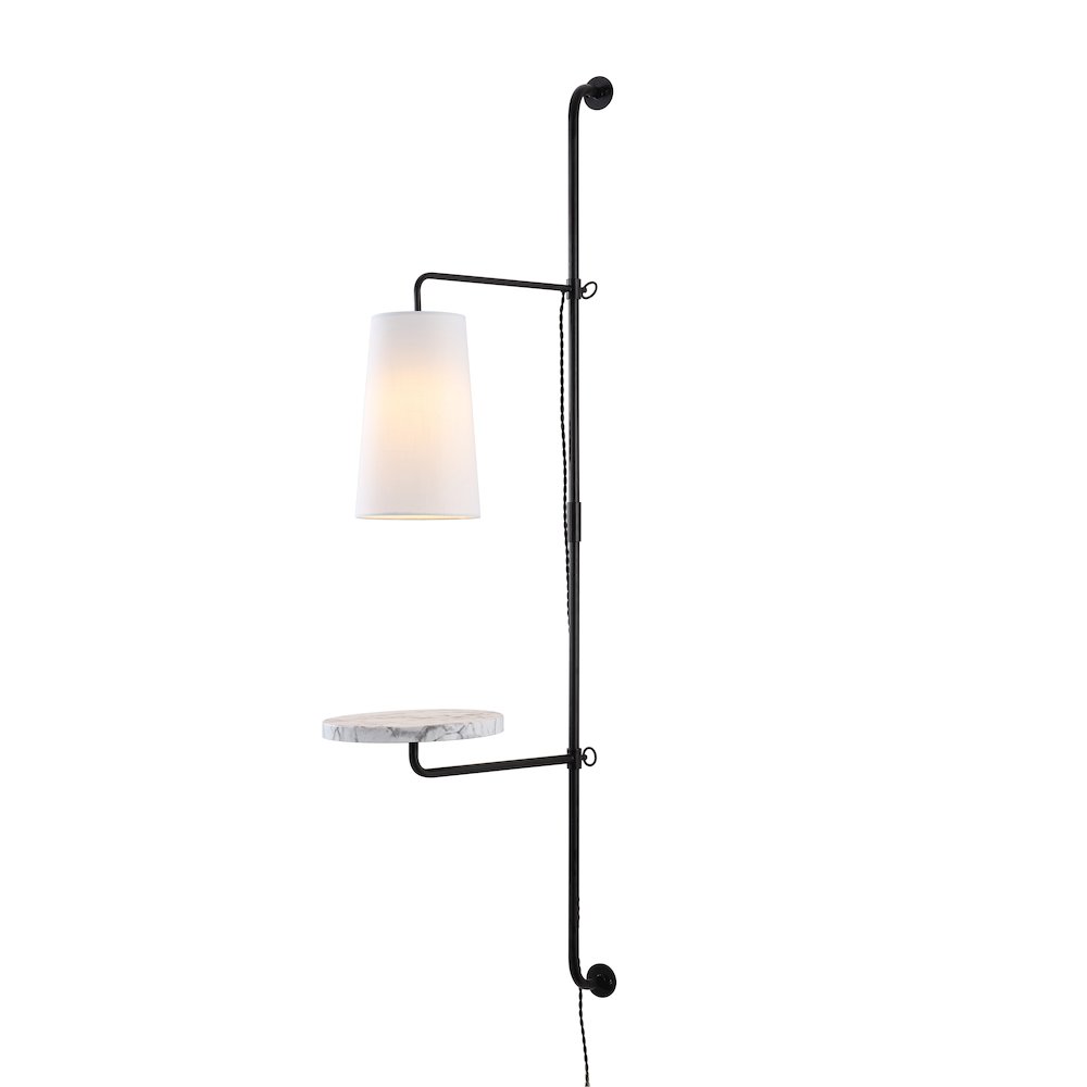 Andre 1-Light Contemporary Industrial Iron Plug-In