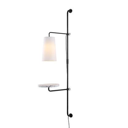 Andre 1-Light Contemporary Industrial Iron Plug-In